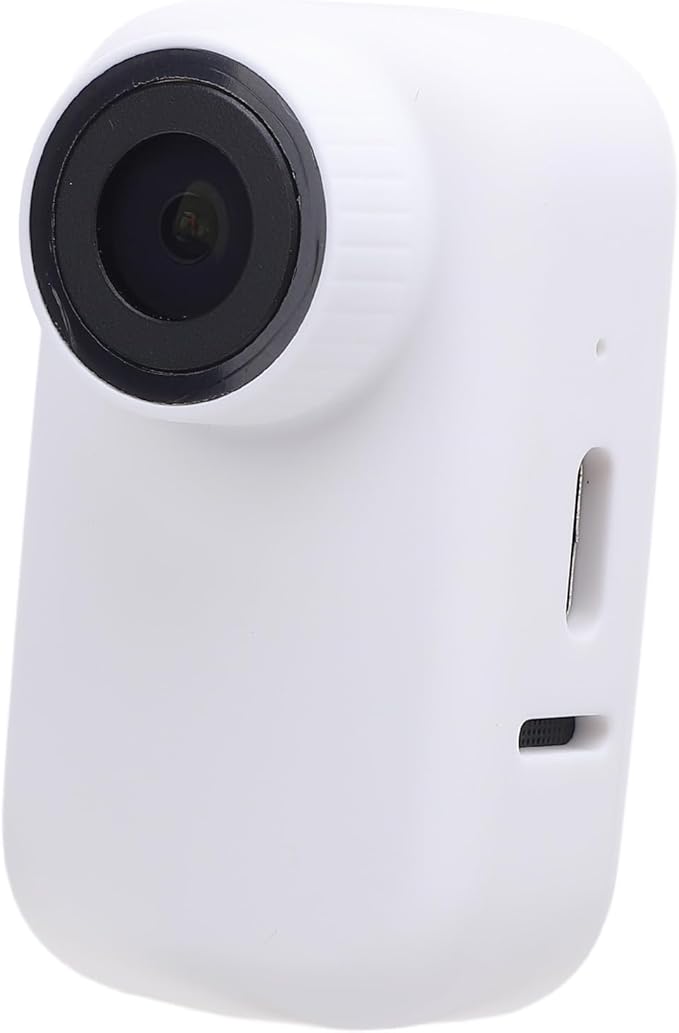 Pet Body Worn Camera, HD Resolution Wearable Body Cam for Dogs and Cats, Water Pet Action Camera with Lightweight Design for Outdoor Travel and Daily Adventures (White)