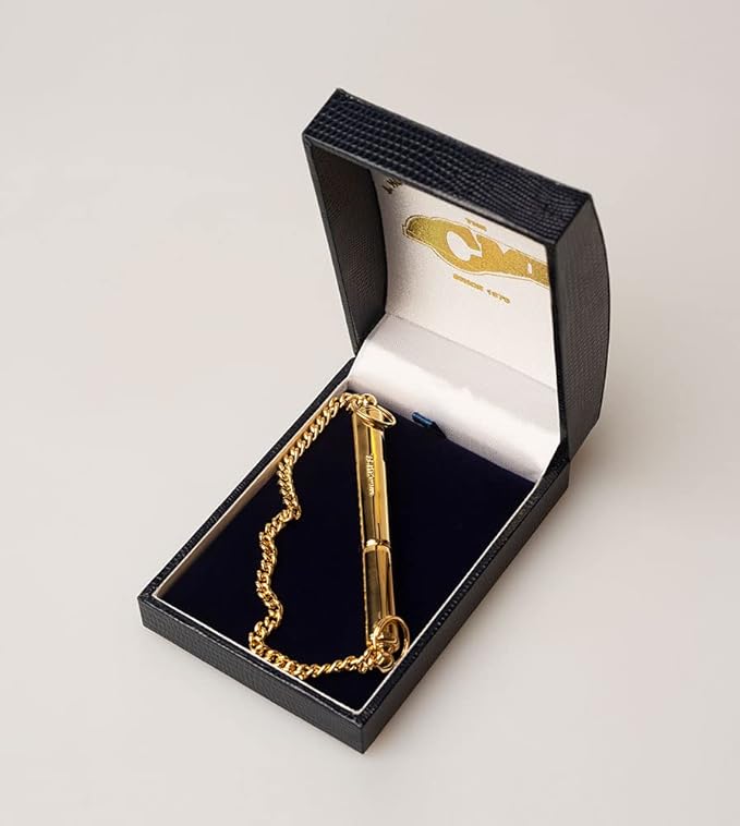 ACME Genuine Silent' Dog Training Whistle no. 535. Adjustable Frequency. Good Sound Quality. Weather-Proof. Designed and Made in the UK. Solid Brass (24ct Gold Plated)
