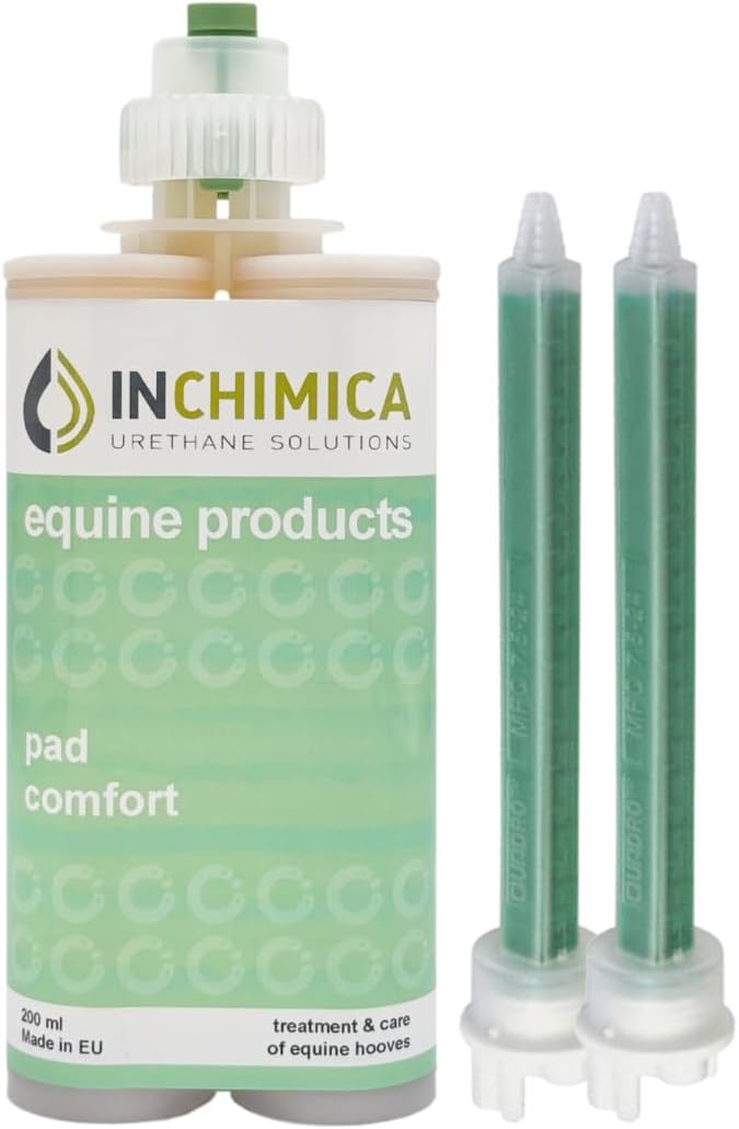 Horse Products Comfort Pour-in Horse Hoof Pad 200ml Cartridge & Two Application Tips