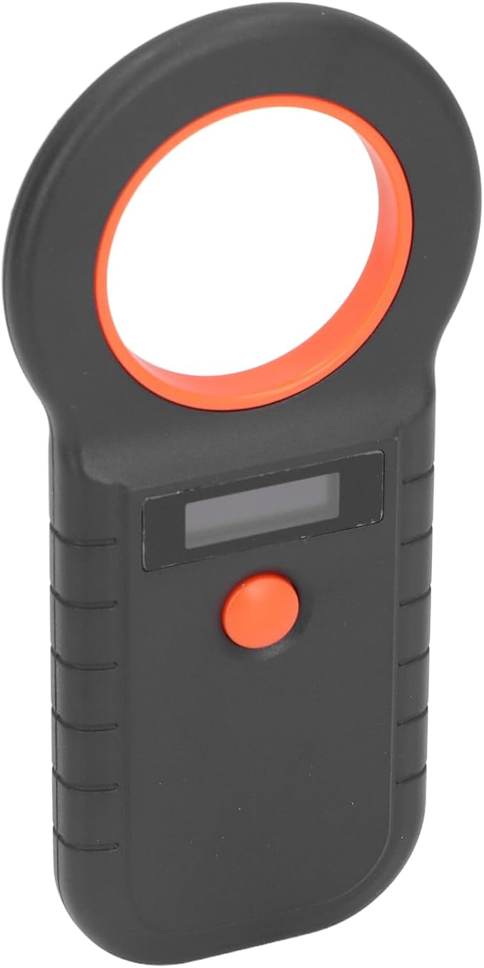 Portable Pet Microchip Reader, ABS Lightweight Dog Cat Scanner with LCD Display, 2.4G Connectivity for EMID FDXB