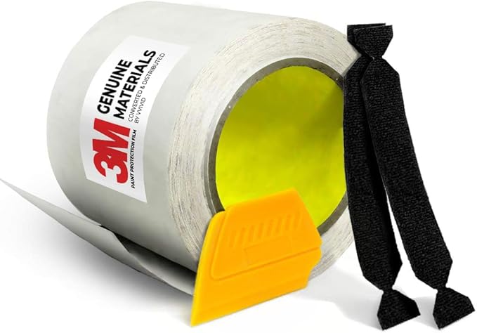 3M Clear Paint Protection Vinyl Film 6 Inch Wide Choose Your Size Including Tools (6 Inch x 72 Inch)