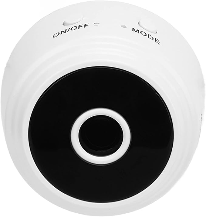 Mini Security Camera with Magnetic Back, HD 1080P Wireless Camera for Indoor & Outdoor Security, Small Nanny Cam for Pet, Baby, Home (White)