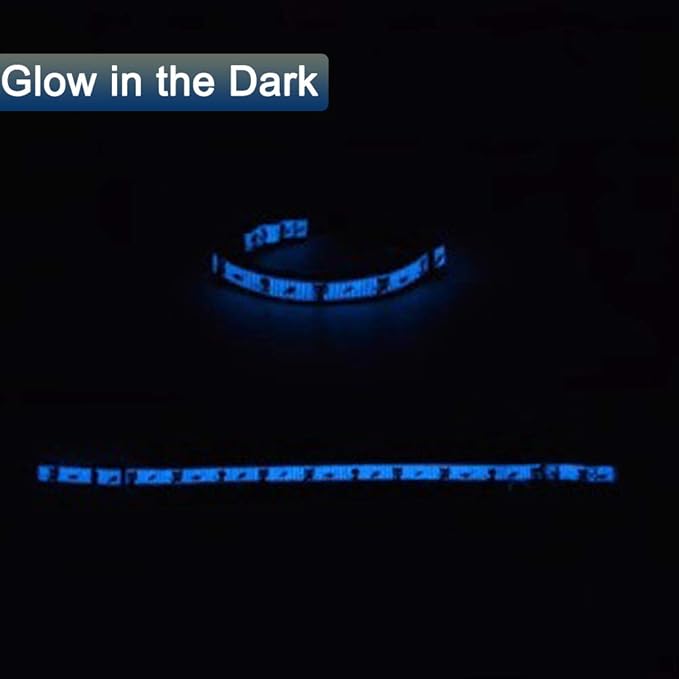 2 Pack Glow in The Dark Cat Collar with Bell Breakaway Safety Cat Puppy Collars with Pendant Black and Pink