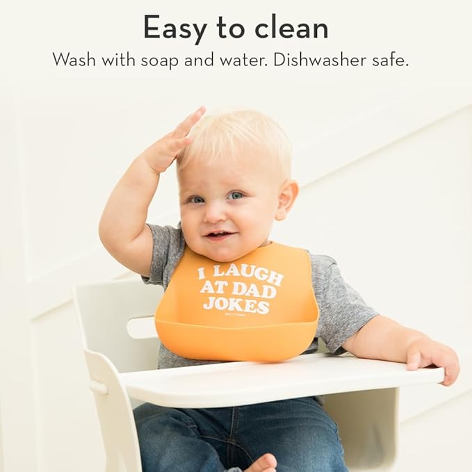 Baby Bib for Eating by Bella Tunno, Waterproof Silicone Bib with Large Food Catcher, Adjustable Fit for Babies 4-12 months & Toddlers 1-3 Years, Boys & Girls, All Hail The Queen