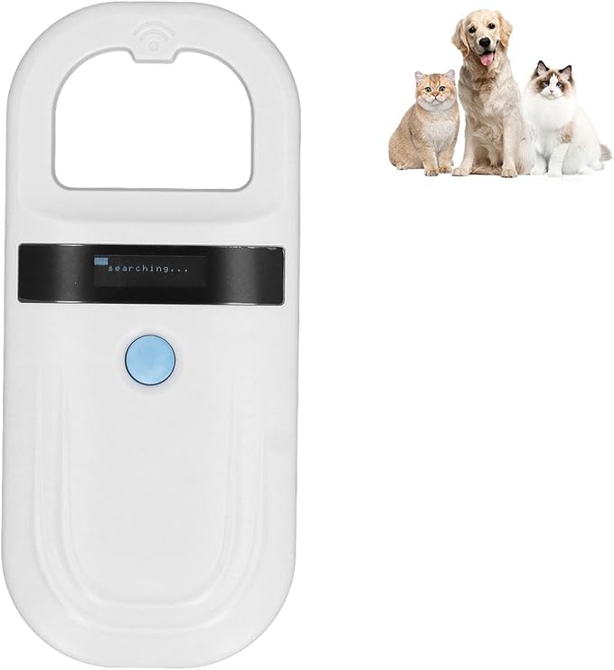 Pet Microchip Reader Rechargeable USB with OLED Display 134.2KHz ISO11784/85 FDX-B 15cm Read Distance ABS Material