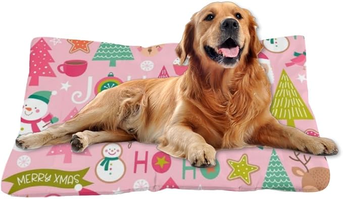 Cute Cloud Coral Pink Dog Bed Furniture Dog Crate Mat Washable Crate Pad Medium Bed for Washable Non-Slip Beds Beds for Small Dogs Mat Medium Size Indoor Outdoor 36X24 Inch