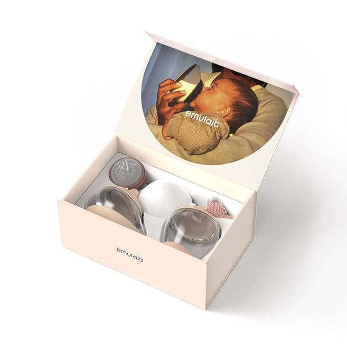 Baby Bottle Starter Kit Includes 2 Bottles 2 Nipples 2 Caps 2 Lids 2 Responsive Flow Valves, Cleaning Brush - Fair - Shape 2-RFV