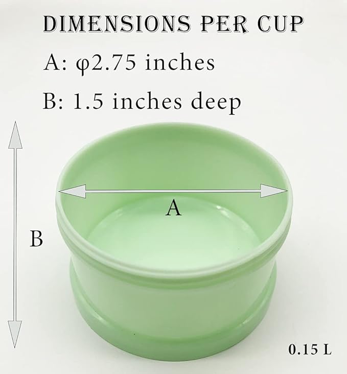 Bird Feeder, 3-Compartment Storage Cups for Water Food and Snacks with Loop for Hanging to Travel