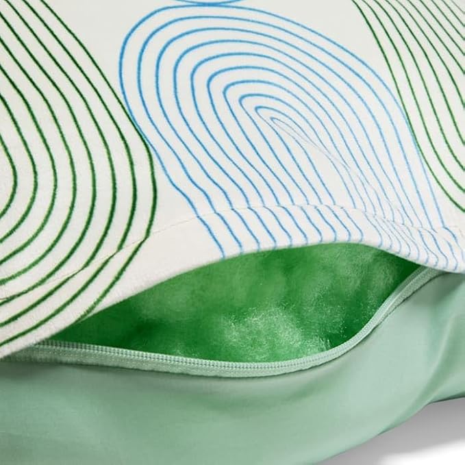 EveryYay by Petco Essentials Pillow Dog Bed 38" L X 30" W X 6" H Large Retro Green