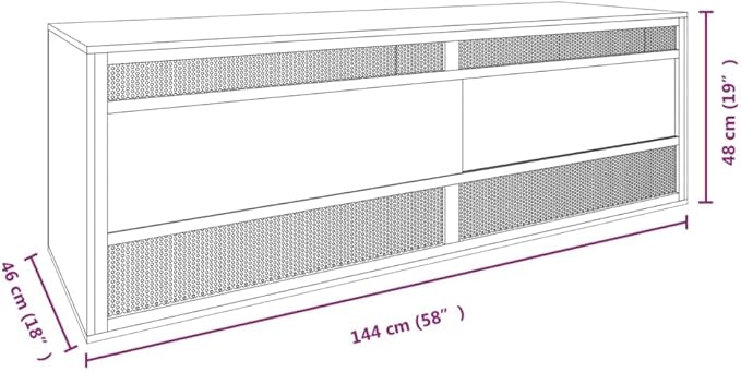 Terrarium Engineered Wood with Tempered Glass, Outdoor Reptile Box Reptile Feeding Box for Small Animals,Reptile Pets,Bearded Dragon,Gecko,Lizard 56.7" x 18.1" x 18.9"