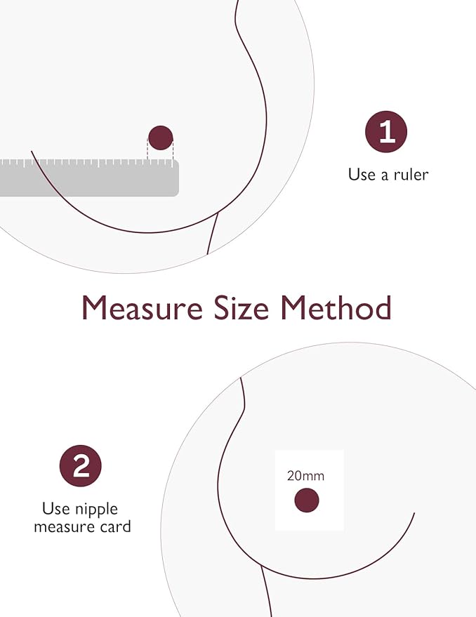 Momcozy Flange Insert 19mm Compatible with 24mm Flange/Shield of Most Pumps, Insert for Breast Pump Replacement Accessories, 4PCS 19mm