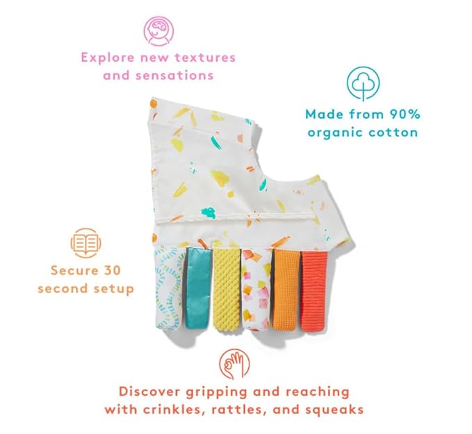 LOVEVERY | The Sensory Strands | The Perfect Play Gym Add On, Sensory Montessori, Infant Learning Sensory Baby Toys for Newborn, Ages 0-12 months