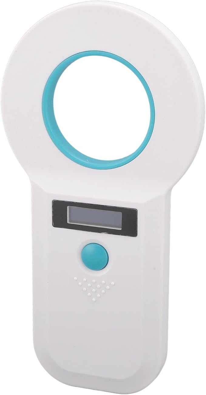 Pet Chip Scanner Animal Tag Reader USB Interface 15 Digits Microchip Recognizer for Cats Dogs 128 Data Storage Black The of Data Pet Efficient Help Reader Chip Effortlessly (White)
