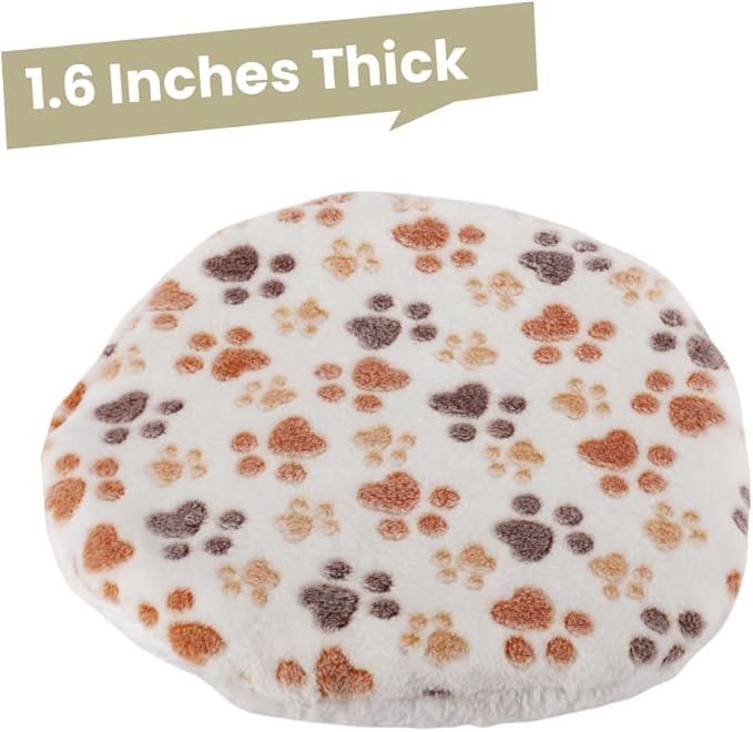 SHENGOCASE 2-Pack 15“ Round Soft Cat Kneading Pillow Cushion Bed for Cat Small Dog House Perch Shelf, Pad Padding for Cage Kennel