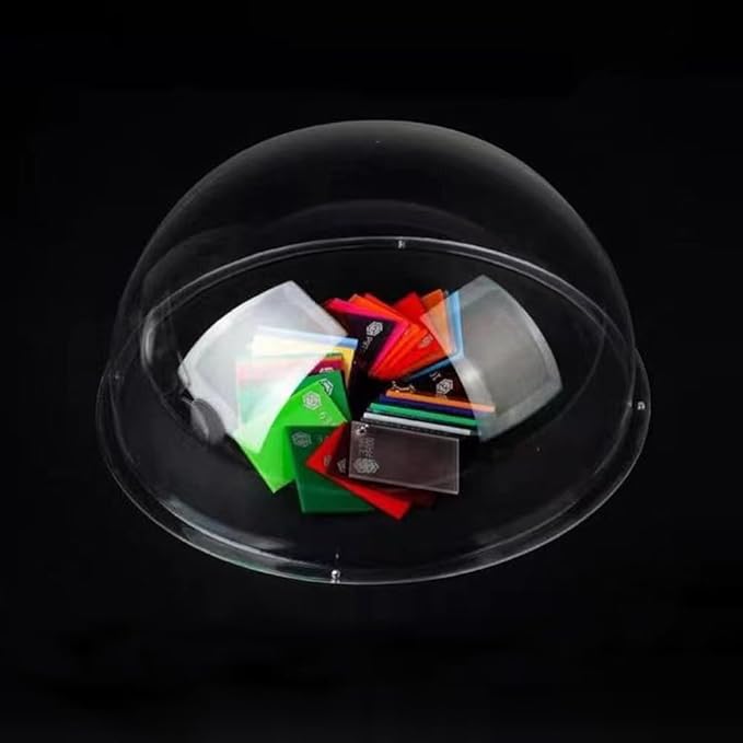 LOTOWELZON 6inch Acrylic Replacement Transparent Clear Camera Dome Cover Security Camera Housing Pet Dog Fence Window Skylight Window (ID150mm*H76mm/5.9 * 3in)