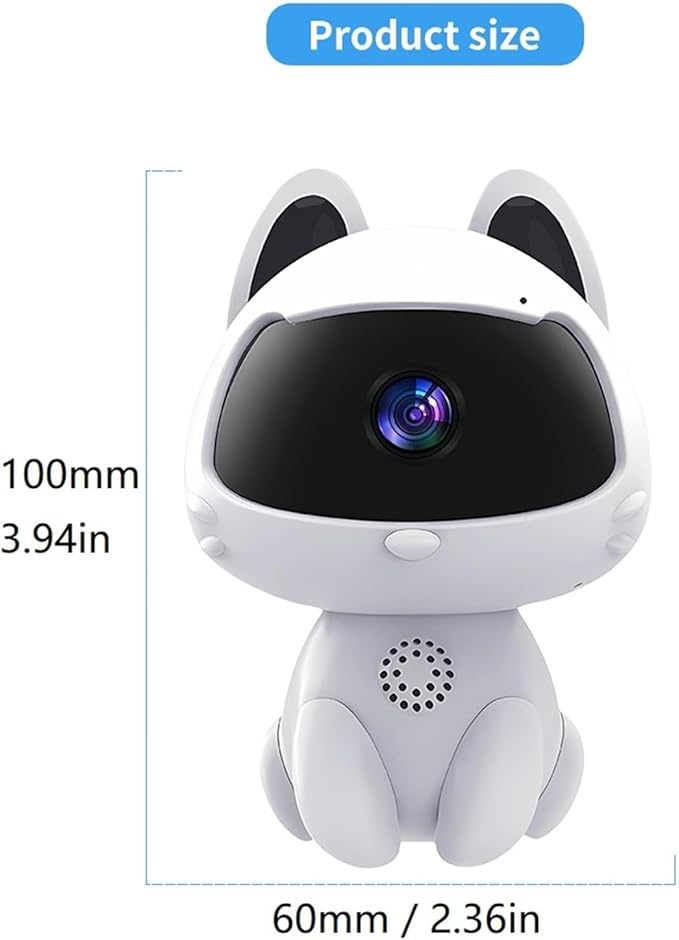 Wireless Security Camera,Robot Shape WiFi Camera 1080P HD, WiFi Home Indoor Camera for Pet/Nanny, Motion Detection, 2 Way Audio Night Vision