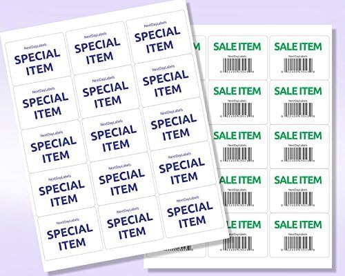 NextDayLabels – 2"-11/16 x 2 Rectangular Sticker Labels for Printer - White Laser/Inkjet Printer Labels Return Address Labels Shipping Label Stickers (1000 Sheets, 15 Per Sheet, 15000 Labels)