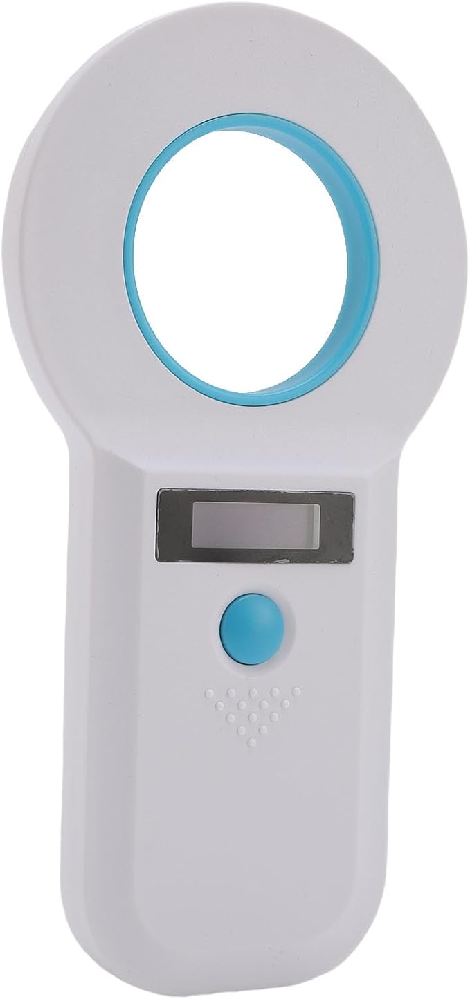 Asixxsix Pet Microchip Scanner, Portable USB Type C Double Frequency Microchip Reader, Universal Scanner with Builtin 800mAh Battery for FDX B EMID ISO11784 85 (White)