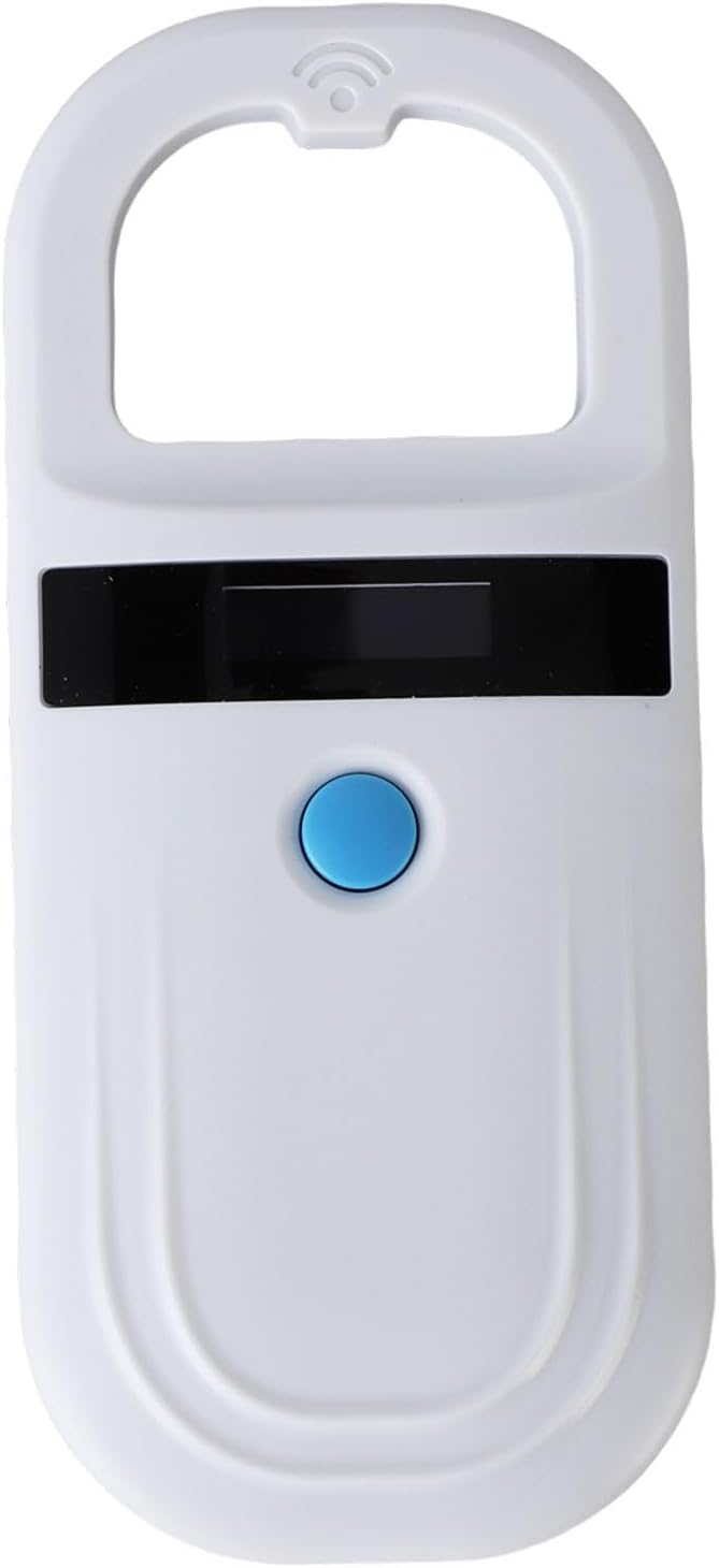 Pet Microchip Scanner, Portable Rechargeable Reader with 1000 Records Storage, for Dog Cat Animal Management (Type 1)