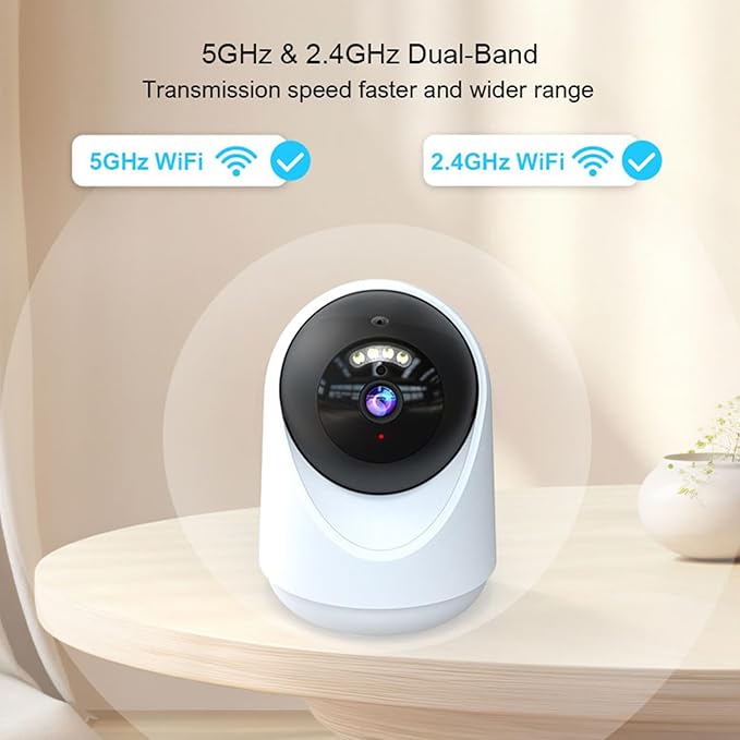 Pet Camera Indoor with Laser Toy 4MP 2.4/5GHz WiFi, 2.5k HD Cat Camera with Phone App, Night Vision & Motion Detection Alerts - APP Remote Control Interactive Device for Dog Cat Monitoring Security