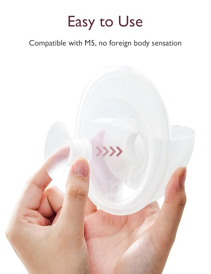 Momcozy Flange Insert 15mm Compatible with Momcozy M5. Original M5 Breast Pump Replacement Accessories, 1PC (15mm)