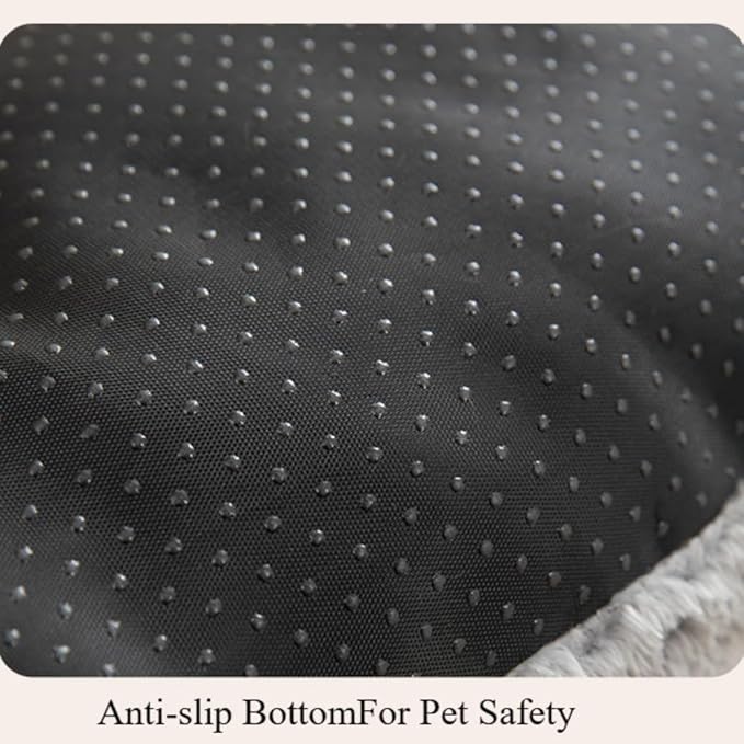 Washable Dog Bed for Large Breeds, Extra Cushioned Crate Mattress with Removable Fluffy Cover, Non-Slip Orthopedic Pet Pad, Machine Washable Kennel Mat(Brown,XXXL)