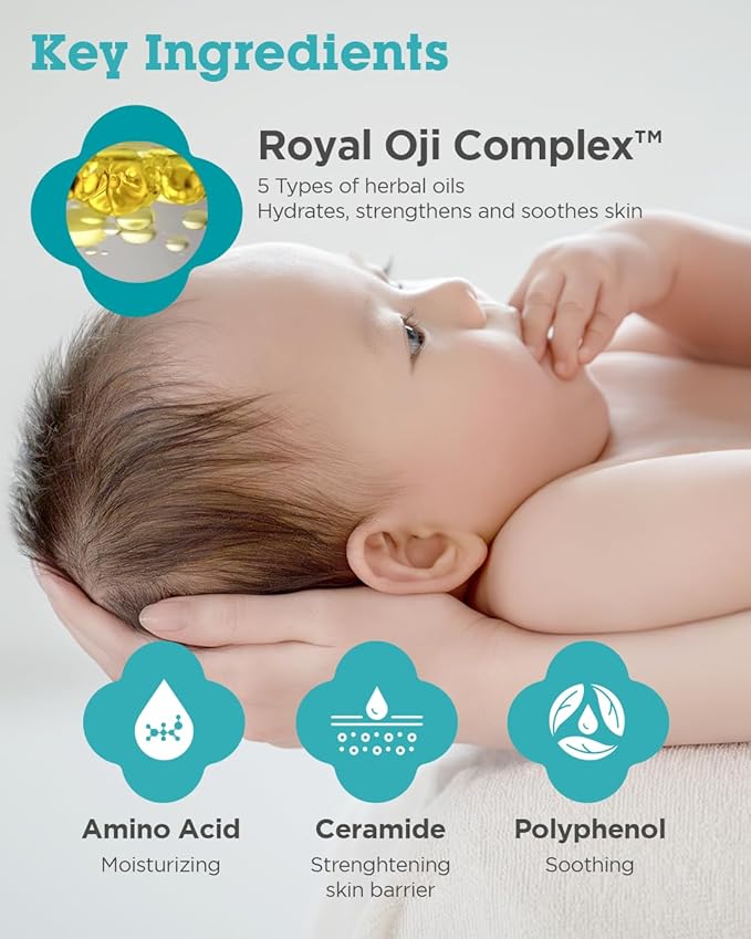 Baby Skincare Travel Set - Korean Baby Skincare & Bath Time Essentials - Shampoo & Bath, Moisutre Lotion, Cream - Hydrating & Nourishing, 3 Items