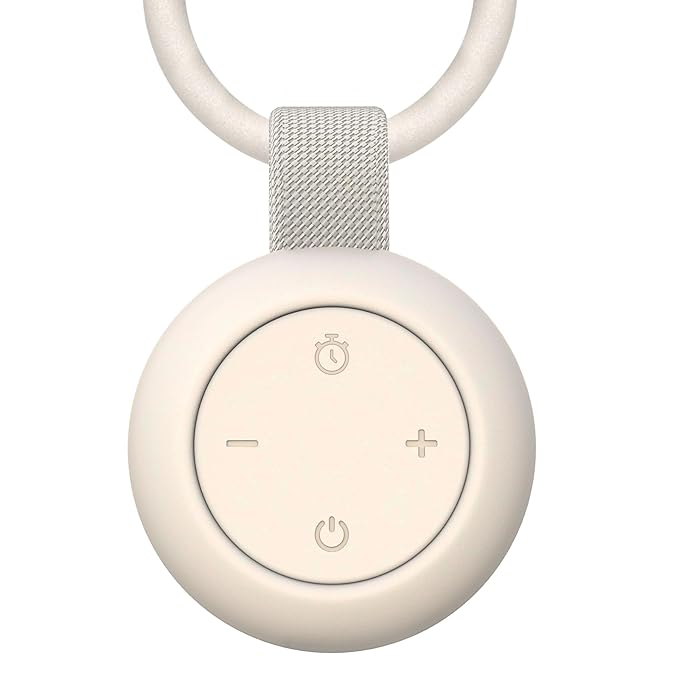 Portable Baby Sound Machine [White Noise for Babies Kids Adults][Sleep Soother][Timer Function][12 Soothing Sounds] 15 Hours Battery Life, Travel,Registry Gift,Shower,Clips on Baby Stroller