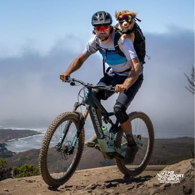 K9 Sport Sack Knavigate - X-Small, Midnight Black - Ideal for Dogs with 9-12” Back Length - Adjustable, Backpack-Style Carrier with Internal Frame & Padded Hip Belt