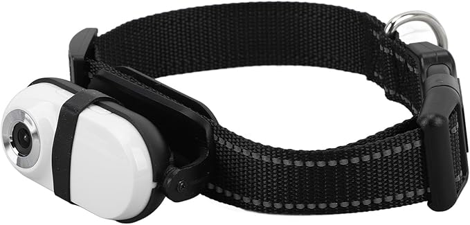 SUNGOOYUE Pet Collar Camera, 1080P HD Video Recording Adjustable Angle View with Back, for Dogs Cats Indoor Outdoor Travel Adventure (64GB)