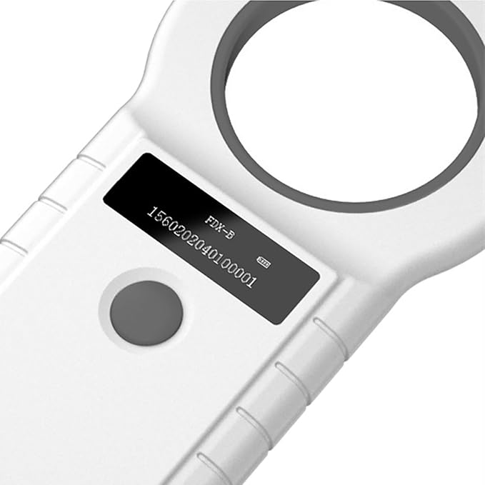 Animal Microchip Reader, Horse Cattle Pets Cat Dog ID Chip Reader Scanner with Display Screen