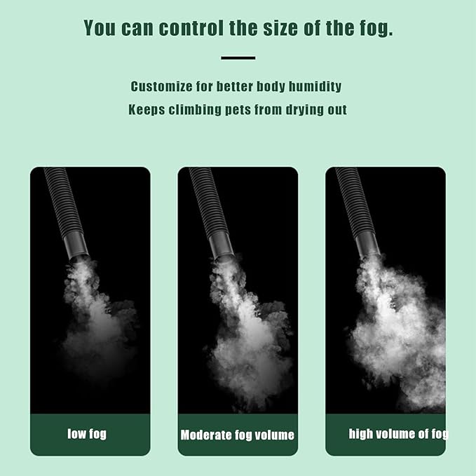 Humidifier for plants, Reptile fogger,4L,Dual Tank Mode & Dual Probes with Constant Humidity Setting,35H Runtime, Remote Control, for Reptile Terrariums & Indoor Houseplants