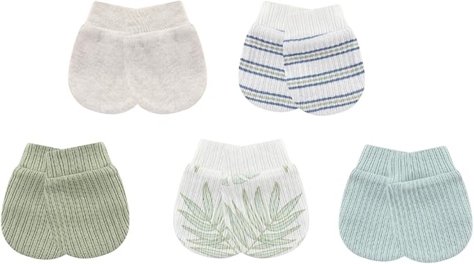 Newborn Baby Boy Girl Caps Mittens Socks Set Cotton Baby Essentials Accessories (Hats+Gloves+Socks)