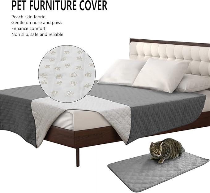 Waterproof Dog Bed Cover Pet Blanket Sofa Couch Furniture Protector for Kids Children Dog Cat,Pet Furniture Cover - Waterproof, Warm, Soft, Machine Washable Dog Sofa Cushion(L:96*82in(244*208cm))