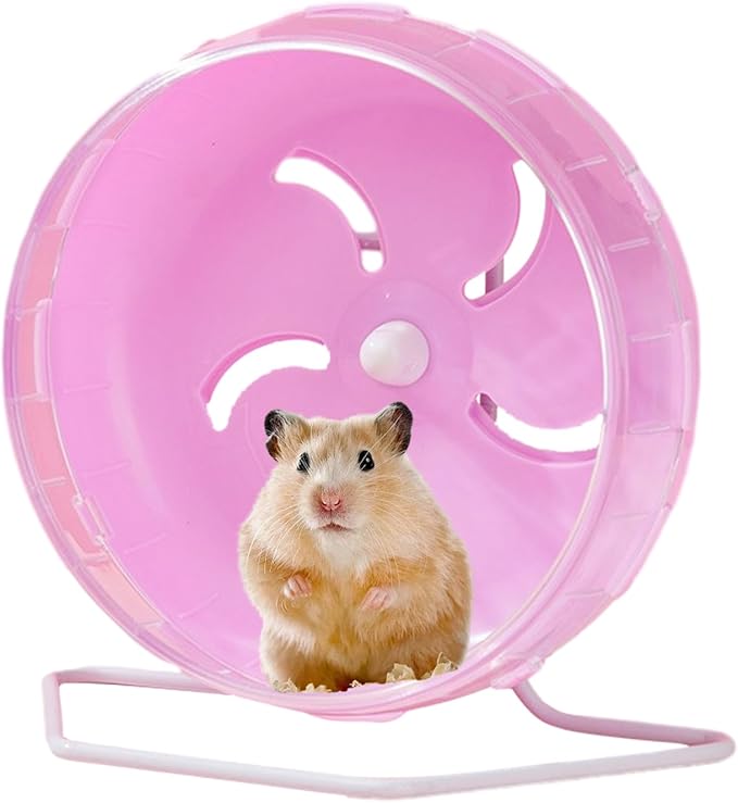Doefo Silent Hamster Wheel 6 Inch - Quiet Hamster Wheel Dwarf Hamster Toys | Hamster Exercise Wheels Small Animal Toys, Exercise Wheel for Hamsters, Gerbils, Mice, Hedgehog