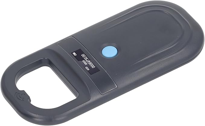 Portable Pet Microchip Scanner, 134.2KHZ FDX B EMID Reader with USB Data Upload, OLED Display Pet Scanner with Built in Buzzer, Ideal for Identification