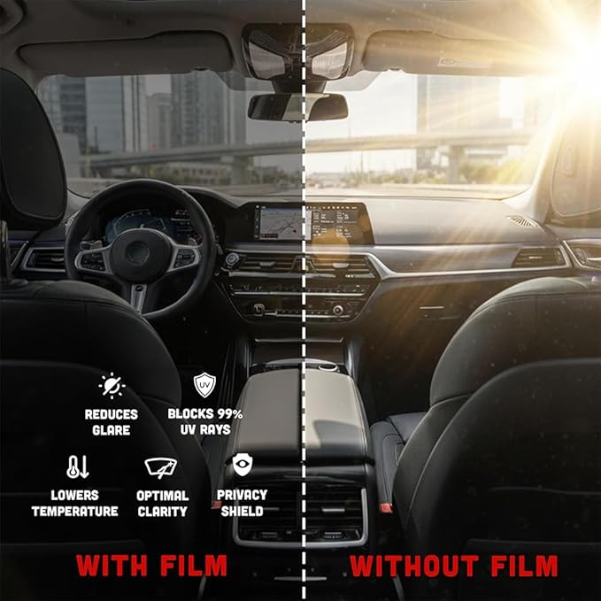 United Professional Window Film – Centurion 2Ply High Performance Carbon Film Superior UV Protection (15%, COMBO-PACK-20Inchx100Ft x3)