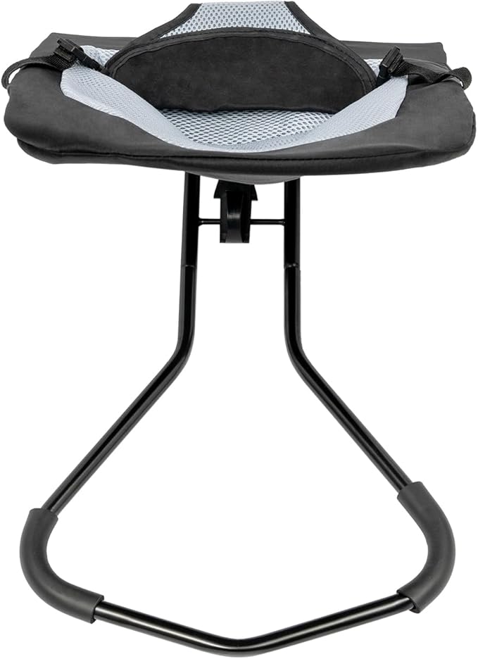 Pet Rocking Chair, 3-Level Height Adjustable Small Pet Rocker,Portable Foldable Rocker Bed for Small Dogs and Cats with Washable Cover, 33Lbs Weight Capacity, No Assembly Required (Black)