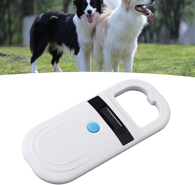Microchip Scanner, Portable Handheld Pet Microchip Scanner with 800mAh Rechargeable Battery and 1000 Data Storage, Reader with Wireless Technology for Dogs, Cats, and (Style 1)
