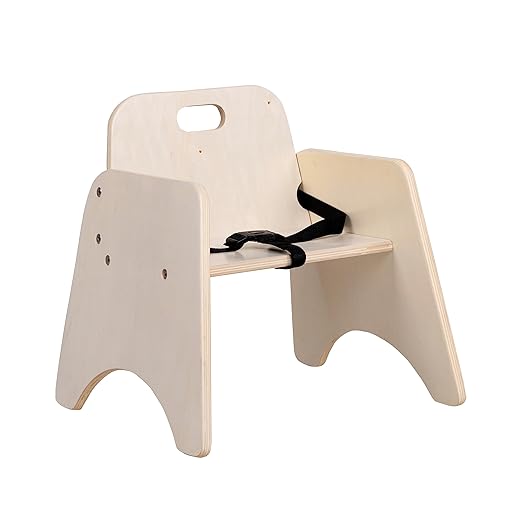 Children’s Factory Toddler Chair with Strap, Baby Activity Seat, Toddler Feeding Chair, 9" H Seat