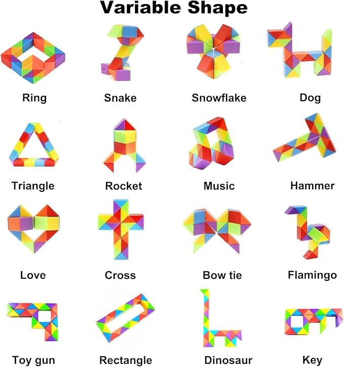 GOLDGE 15 Pack Mini Cube Puzzle Fidget Toys - Bulk Party Favors & Goodie Bag Stuffers for Kids, Travel Toys for Ages 4-8, Treasure Box Toys for Classroom, Birthday & Back to School Gifts