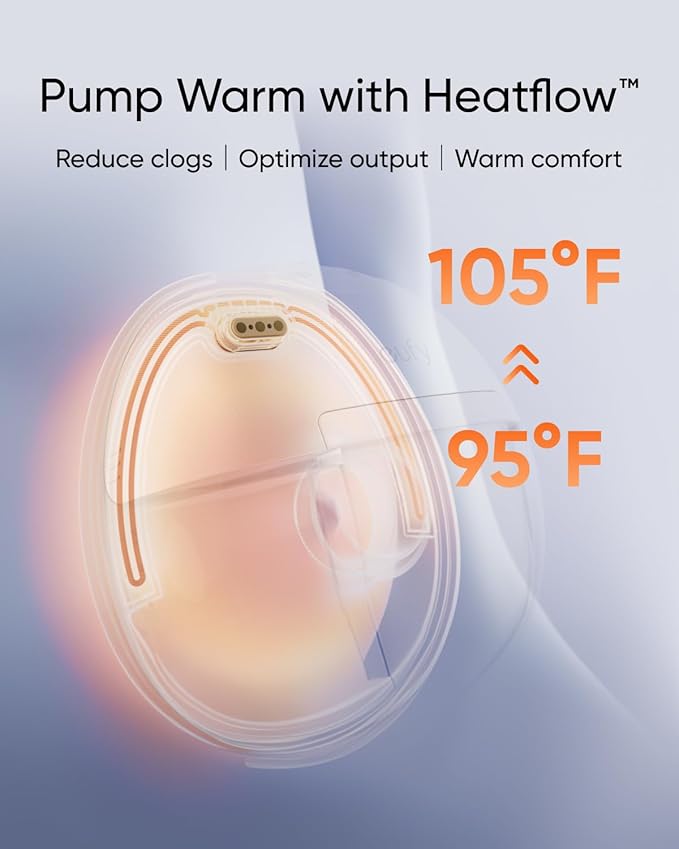 eufy Original 27mm Flange (2-Pack), Replacement Accessories for Wearable Breast Pump E20/S1/S1 Pro, HeatFlow™ Technology, Food-Grade Silicone, Durable, Comfortable, Ergonomic Fit