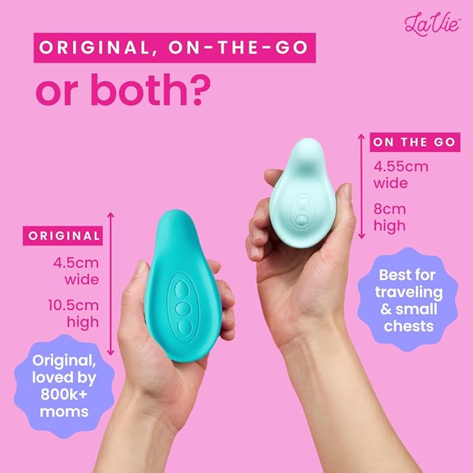 LaVie On The Go Lactation Massager for Breastfeeding, Nursing, Pumping, Support for Clogged Ducts, Mastitis, Engorgement During Travel