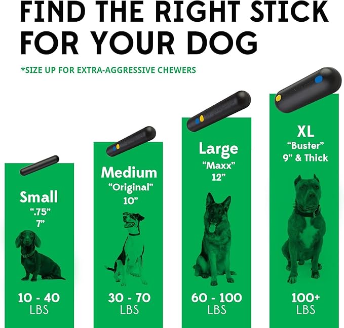 Goughnuts — Dog Toys for Aggressive Chewers | Virtually Indestructible Dog Toy Stick for Medium Breeds Such as Pit Bulls | Heavy Duty Dog Toy | Orange