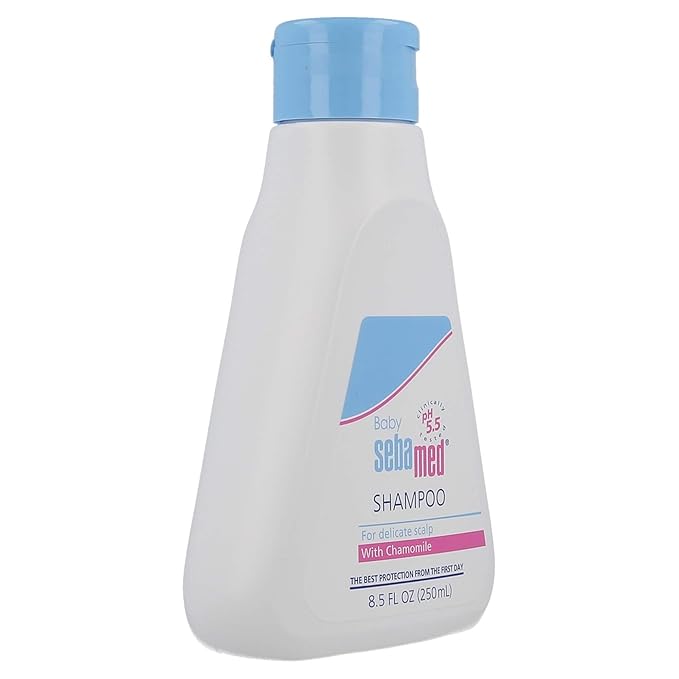SEBAMED Children's Baby Shampoo Extra Mild Cleanser for Delicate Baby Hair and Scalp (250mL)