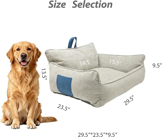 Orthopedic Dog Bed,Large Dog Bed,Memory Foam Washable Dog beds,Medium & Large Dogs,Waterproof,L(30"x24"x14")
