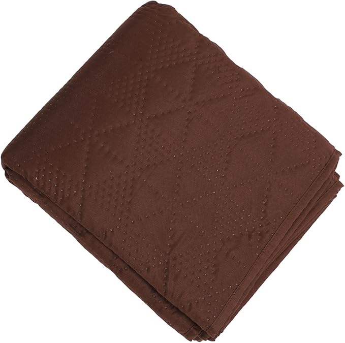 Dog Bed Cover, Pet Blanket Sofa Couch Furniture Protector for Large Dog, Noiseless Quilted Non Slip Bottom, Easy to Remove, 52x82 Inch Brown Polyester, TPU (52x82inch)