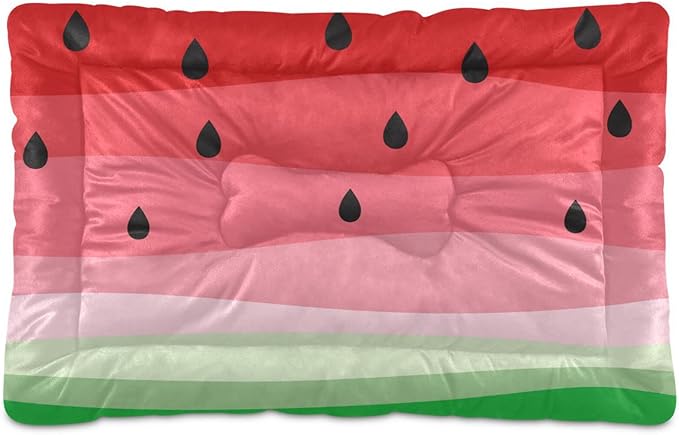 Pet Bed Watermelon Fruits Dog Bed Mat Absorbing Non Slip Pad Pet Sleeping Mat for Small, Medium, and Large Dogs Puppy Cat 36 in x 24 in