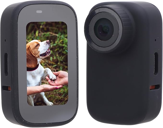 Pet Body Worn Camera, HD Resolution Wearable Body Cam for Dogs and Cats, Water Pet Action Camera with Lightweight Design for Outdoor Travel and Daily Adventures (Black)