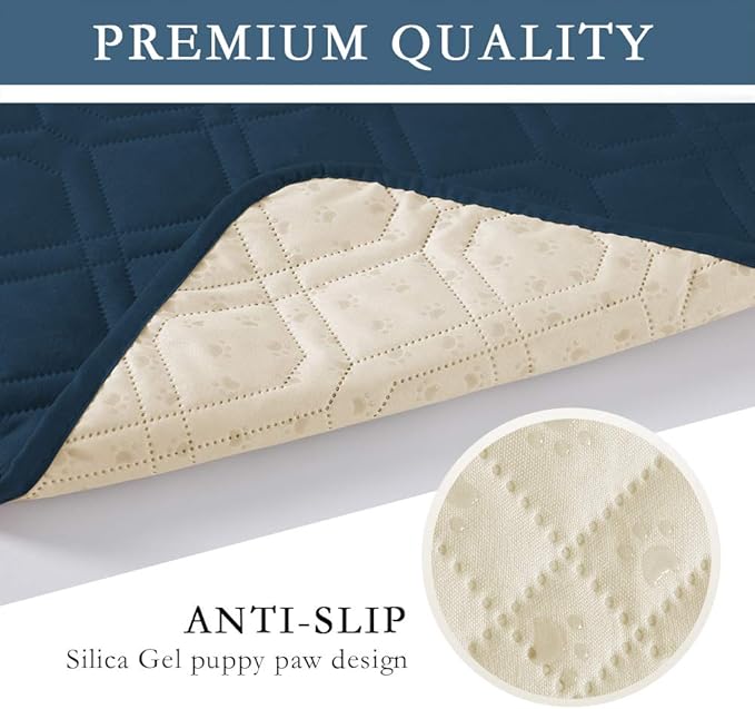 SUNNYTEX Waterproof Dog Bed Cover Dog Mat Pet Pad Pet Blanket for Couch Sofa Bed Mat Anti-Slip Furniture Protrctor